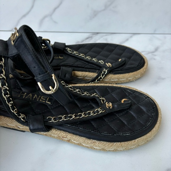 Chanel chain thong Sandals size 37 - Picture 3 of 10